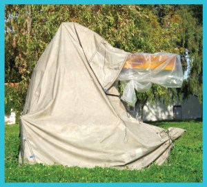 driving nails inside cover